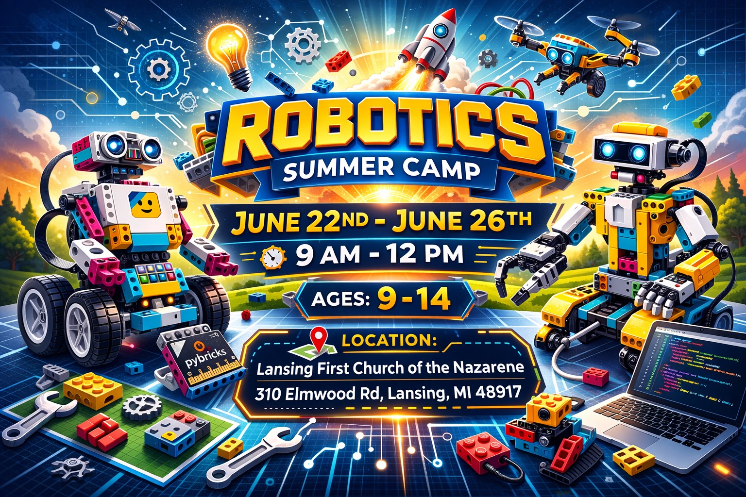 Lansing Tech Studio Summer Robotics Camp 2026