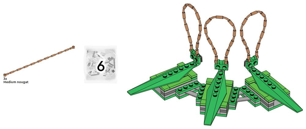 Bags, loose pieces and finished build for mission model 4